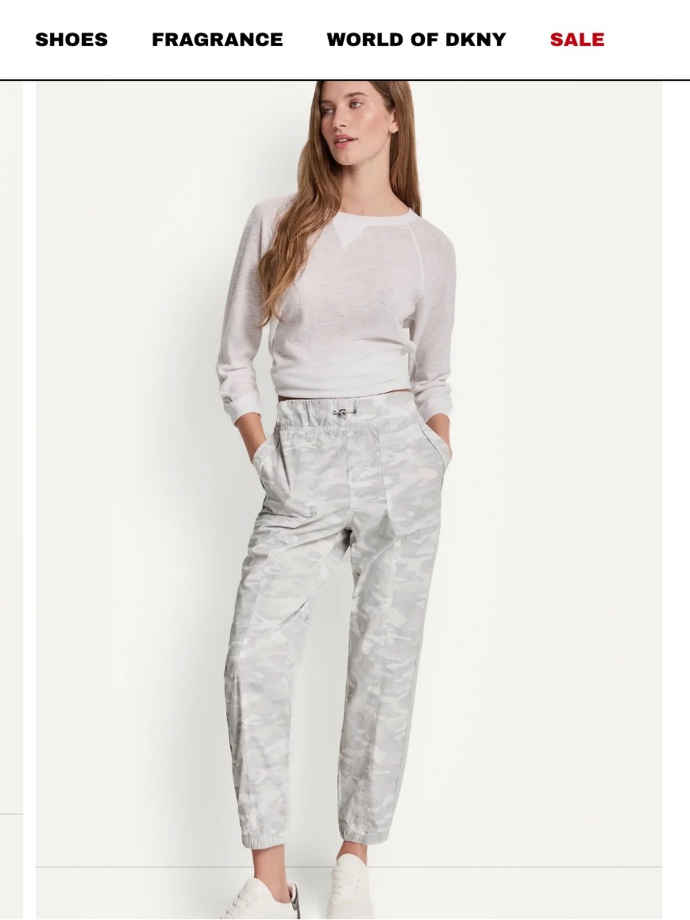 DKNY High-Rise Slim Utility Jogger